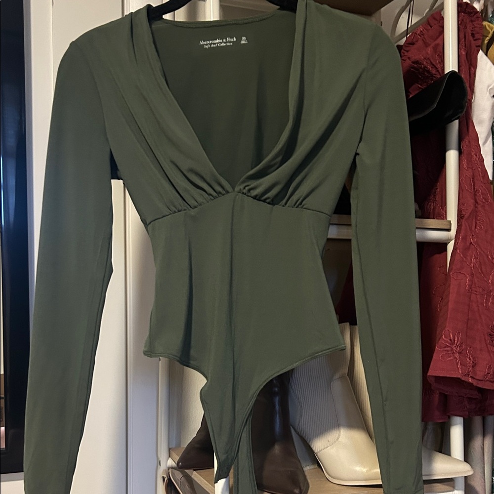 Abercrombie & Fitch Deep Olive Bodysuit